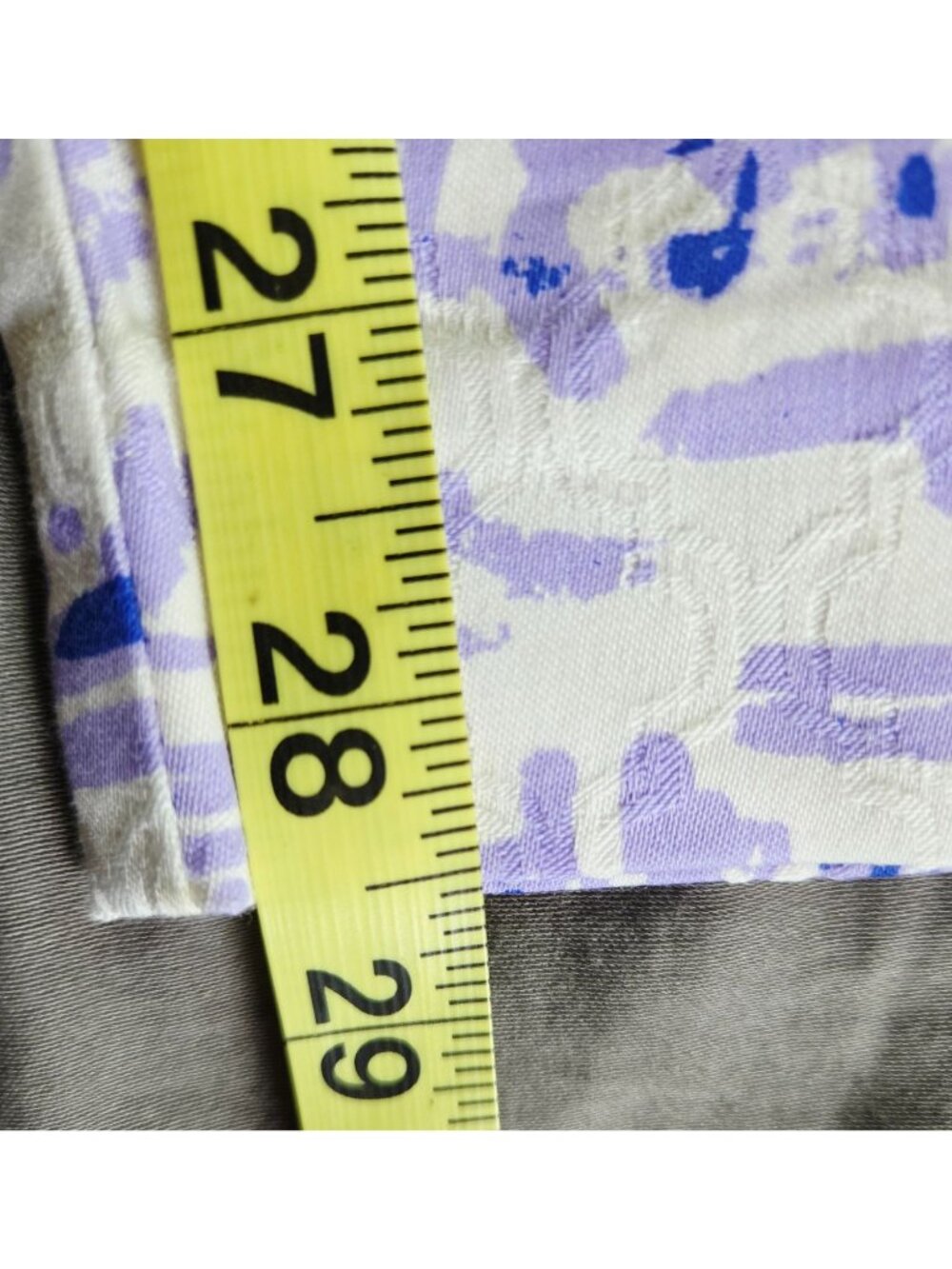 Lilly Pulitzer Kelly Skinny Ankle Pants Lilac Verben Rock the Dock Print Size 4 - Picture 8 of 8